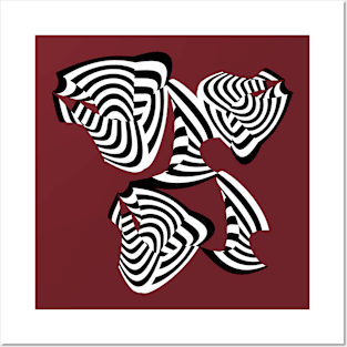 Abstract Zebra Pattern Posters and Art